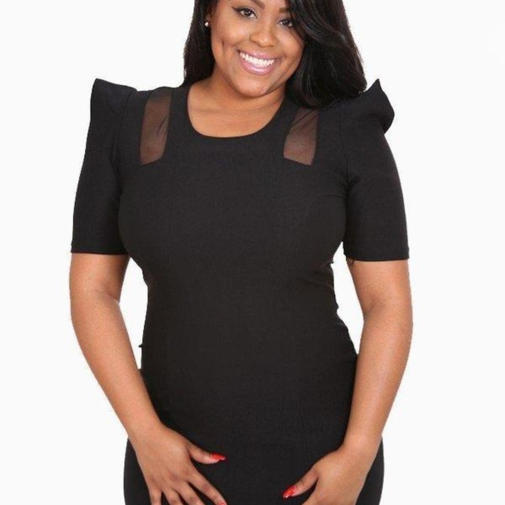 FIT NY BOD HALF SLEEVE DRESS